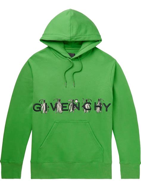 green givenchy hoodie|givenchy distressed finish hoodie.